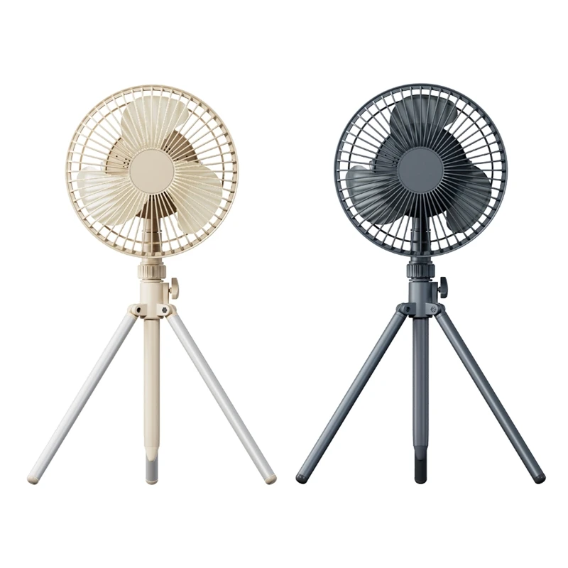 

Tripod Stand Personal Cooling Fan for Bedroom Camping Rechargeable LED Fan