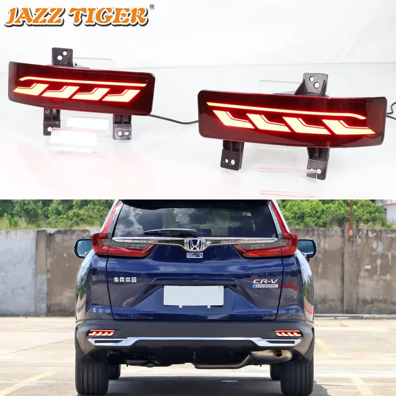 12V Car LED Rear Bumper Lights For Honda CRV CR-V 2020 2021 Dynamic Turn Signal Light Fog Lamp Brake Light Taill Lamps