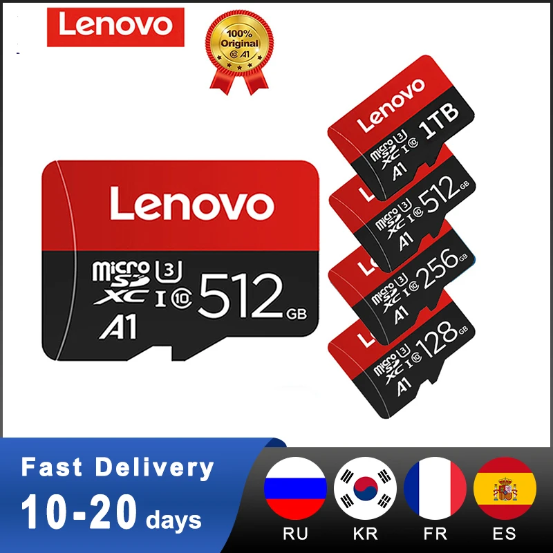 

Original Lenovo Memory SD Card 32GB 64GB 128GB 256GB 512GB 1TB Micro Drive High Speed Read And Write For Camera Micro TF Card