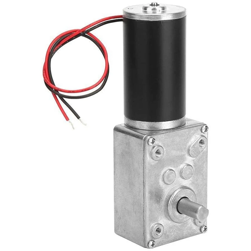 Скорость уменьшает Реверсивный червячный двигатель 8 мм вал 12 В (12 10 об/мин) |