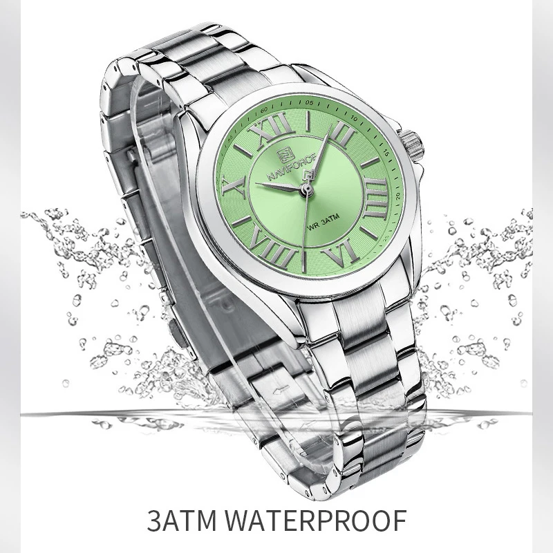NAVIFORCE Women Watches Ladies Creative Watch Stainless Strap New Fashion Charm Quartz Wrist Watch Female Relogio Feminino