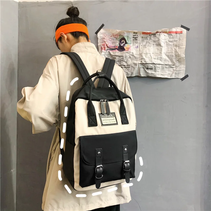 

Нейлоновый женский рюкзак карамельных цветов, водонепроницаемые школьные ранцы для девочек-подростков, Женский ранец в стиле пэчворк
