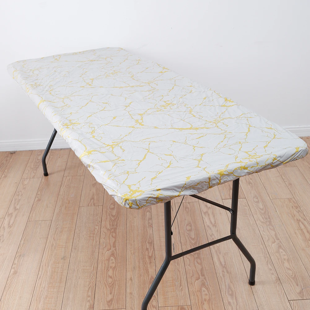 

Classic Pattern Desk Table Cloth Scratchproof Waterproof Dining Table Cover Household Dirt-proof for Picnics Barbecues Parties