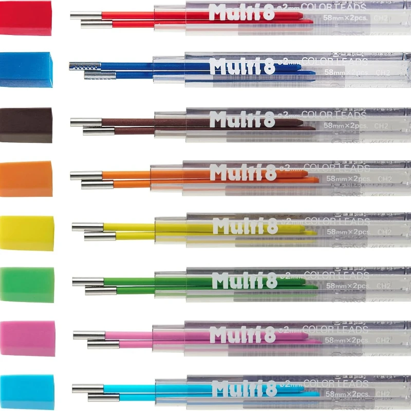 

Pentel XPH804 Art Multi 8 цветов Core 8 механический карандаш школьные карандаши для рисования милые японские канцелярские принадлежности