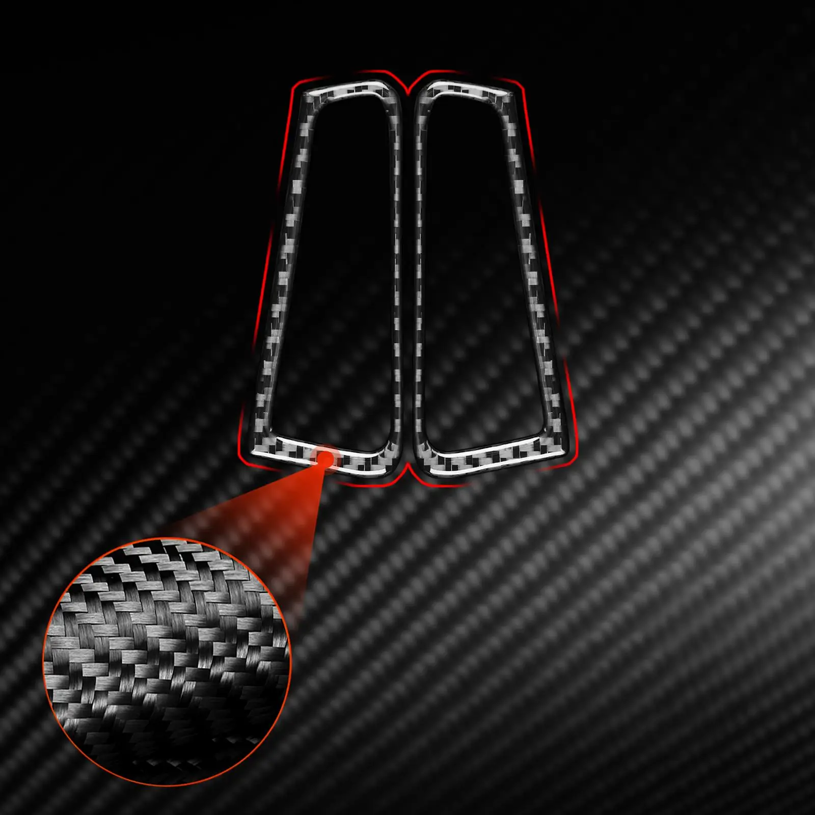 

2X отделка для вентиляционного отверстия из углеродного волокна для замены запасных частей G37