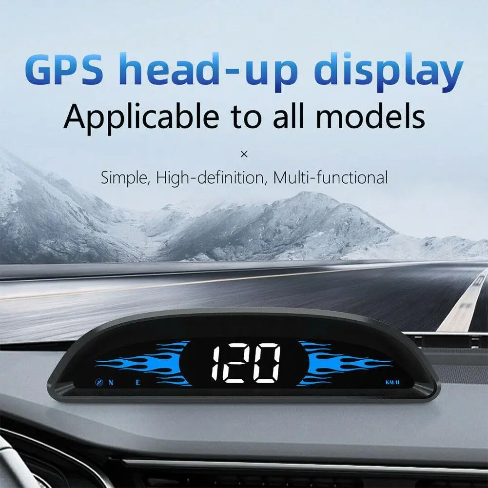 HUD Head Up Display Car GPS Speedometer With Speed/Time Vehicle Overspeed Alarm Auto Electronic Lcd Digital Gps Speedometer Car