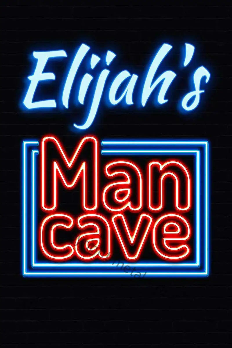 

Винтажный металлический знак Elijah manпещера в стиле ретро, жестяная вывеска, оловянные пластины, Настенный декор, неоновая вывеска для мужчин,...