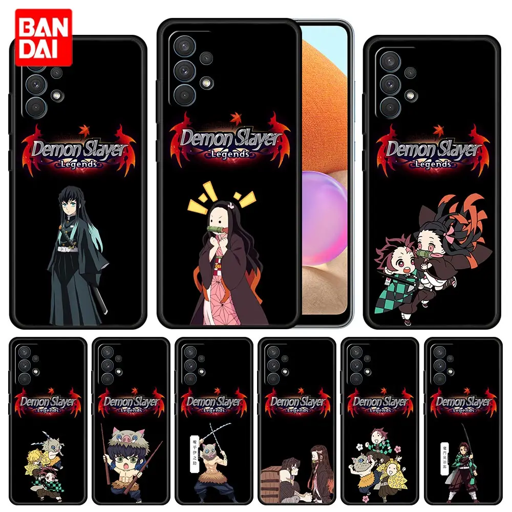 

Cover Case for Samsung Galaxy A51 A52 A03 A13 A31 A32 A50 A70 A71 Note 20 Ultra 5G Bag Capa Armor Phone Soft Anime Demon Slayer