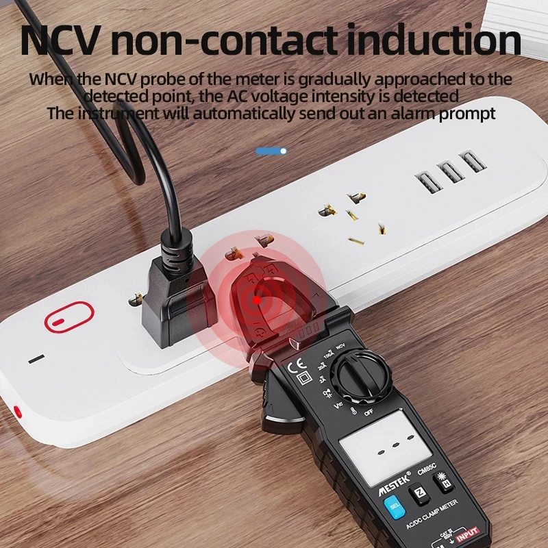 

Clamp Meter Auto Range 100A 600V NCV High Precision Non-Contact Protable Clamp Meter Send Temperature Probe And Clip