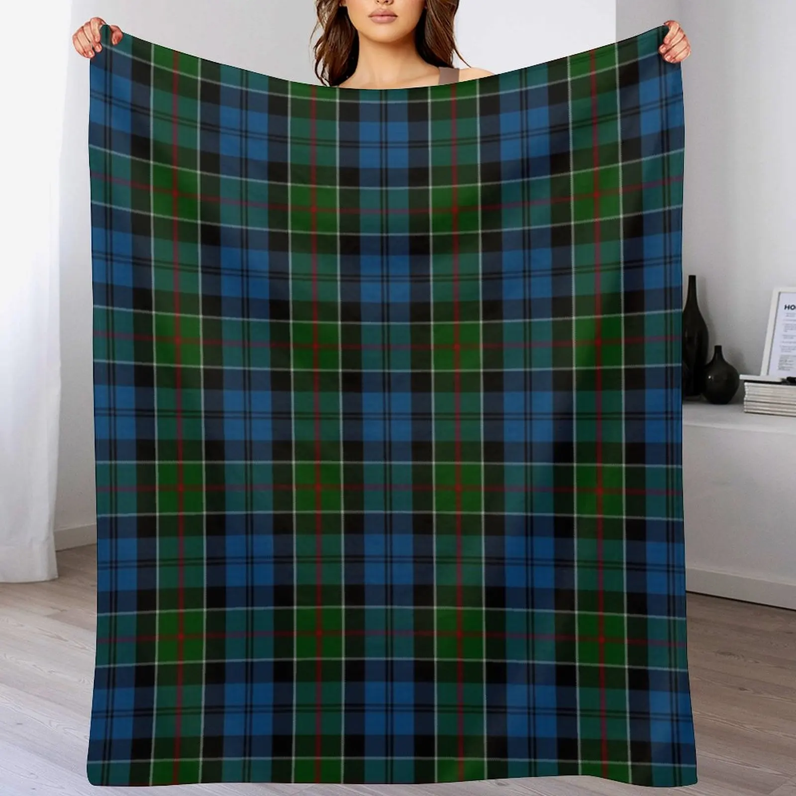 Одеяло Colquhoun Clan Tartan (High Res) тяжелое одеяло для сна и пледы Роскошные дизайнерские