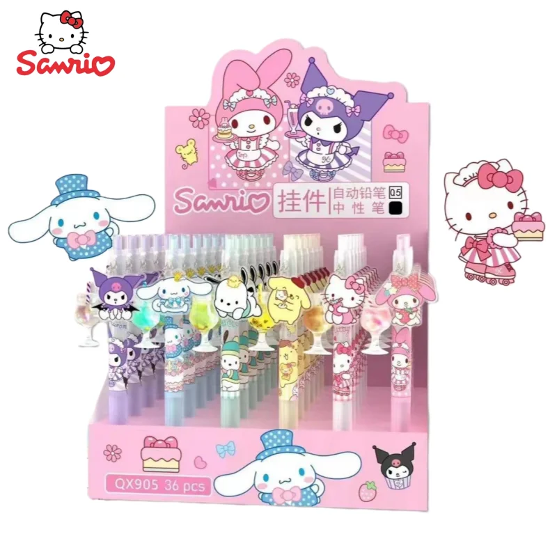 

Аниме подвеска Hello Kitty Kuromi My Melody Sanrio периферийная Kawaii с милым мультяшным рисунком автоматический карандаш оригинальные канцтовары оптом