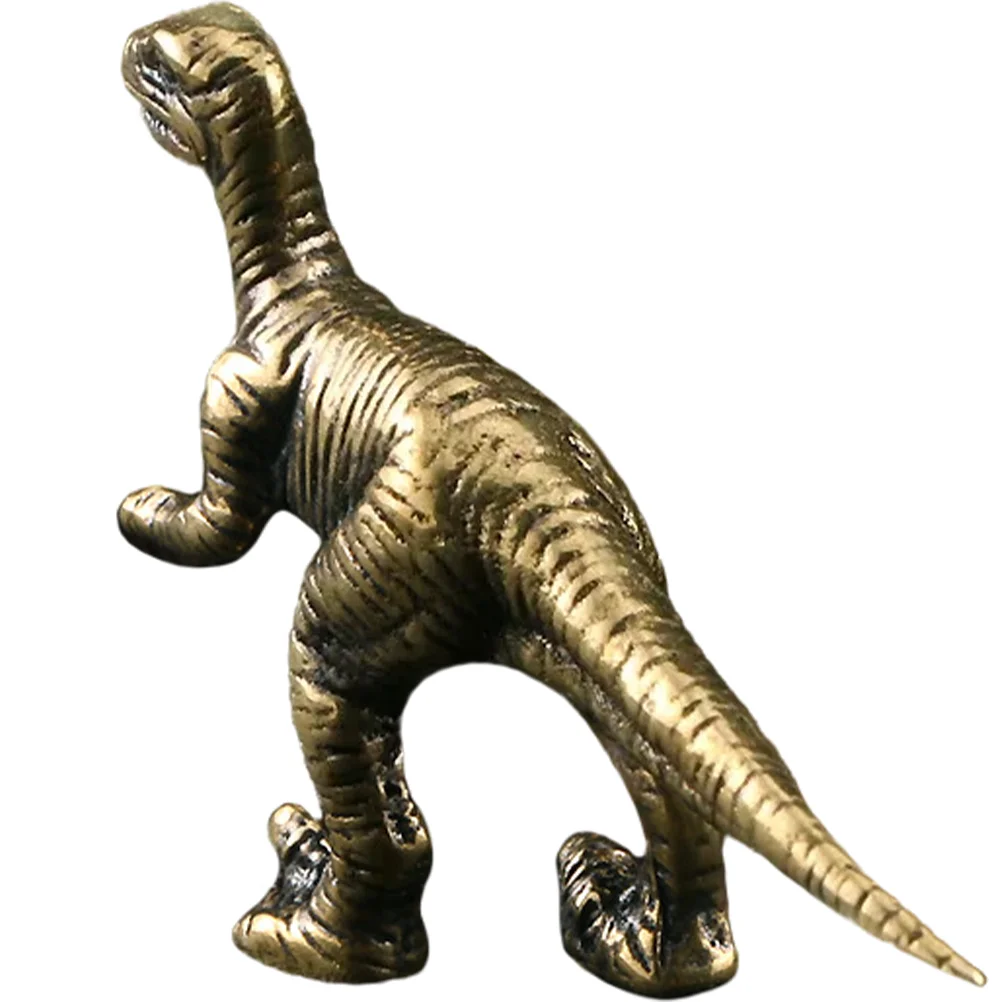 

Miniture Decoration Small Dinos Figurine Brass Dinos Statue Animal Figurine Desktop Ornament Sculpture Educational Animal Toy