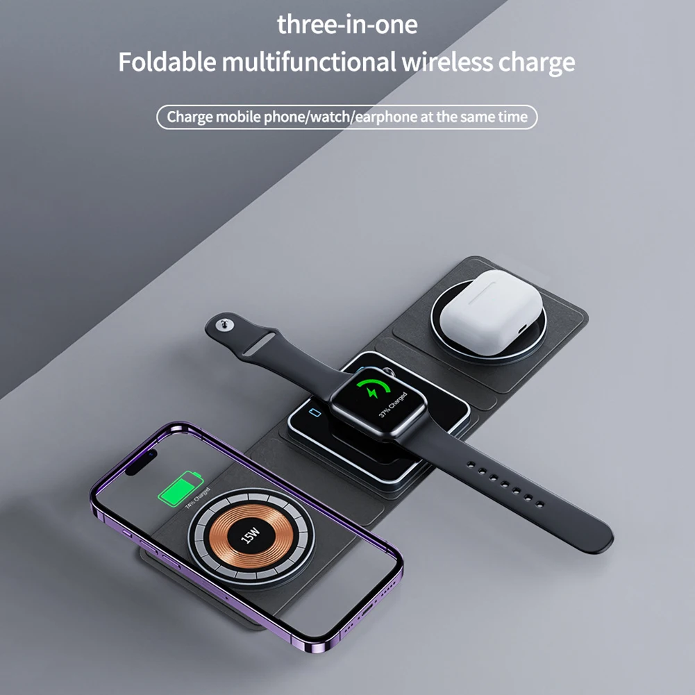 

Small High Power Folding Magnetic Charger Multi-Purpose Stable Phones Charger For Bedroom Home