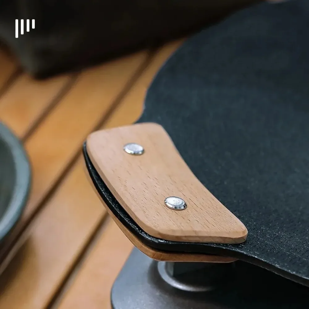 Изолированная Деревянная Ручка Для Сковороды Барбекю С Защитой От Ожогов