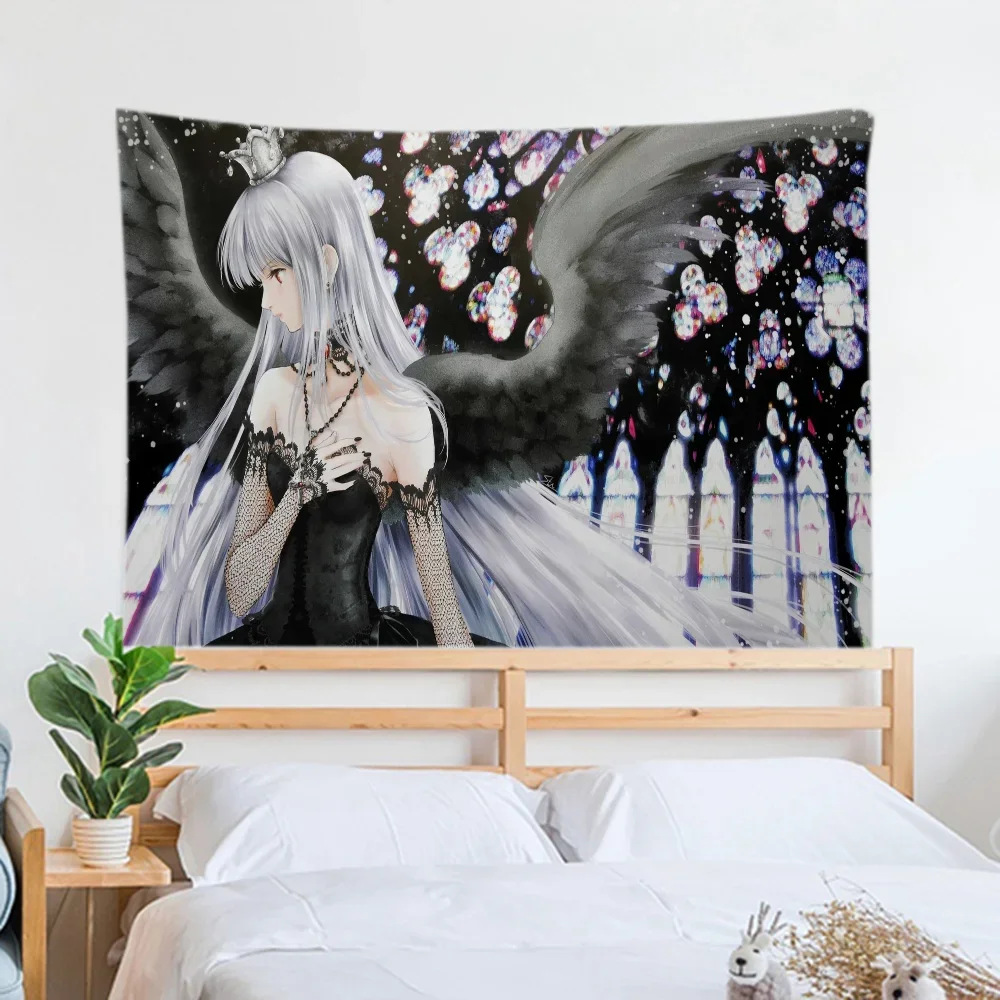Аниме Кизи Тканевый Гобелен Настенный Декор Полиэстер Подвесное Искусство