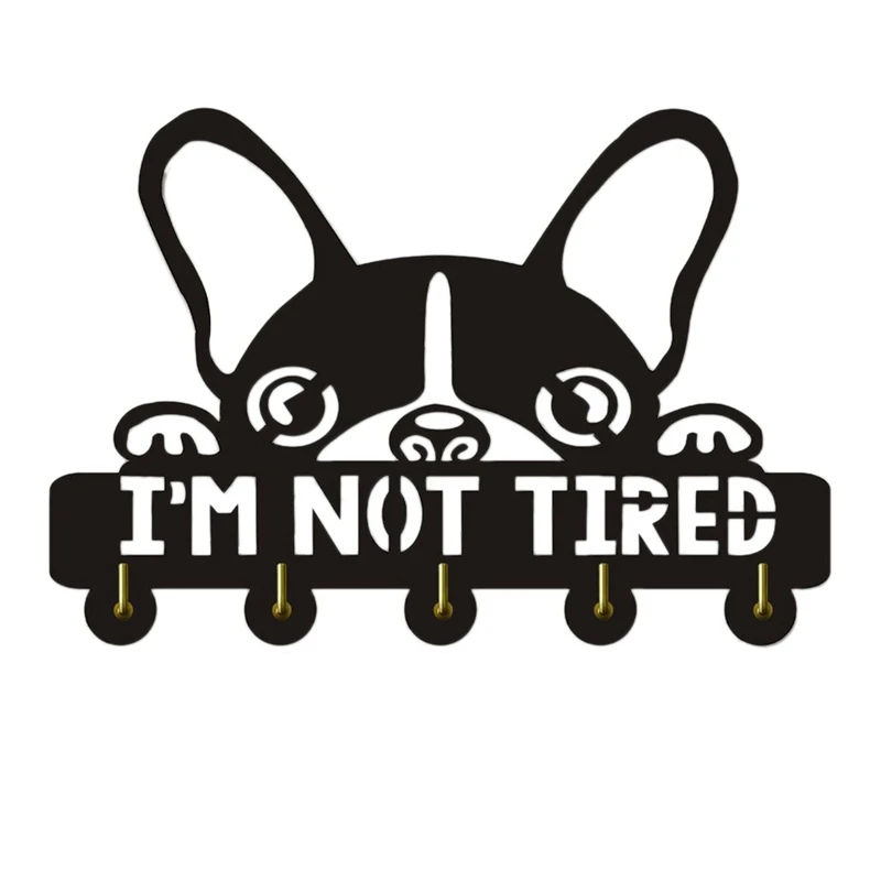 

Настенный крючок для кухонной двери в форме Бостон-терьера, деревянный крючок для мопса, настенный крючок для ключей и карманов