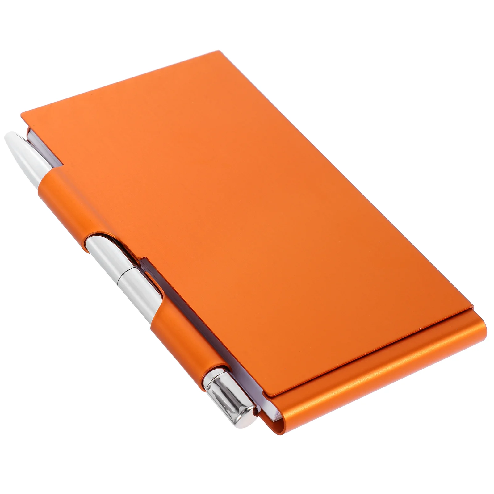 

Metal Shell Portable Journal Notebook Convenient Notebook With Pen Holder Metal Notepad Notepad Holder For Home Outdoor Travel