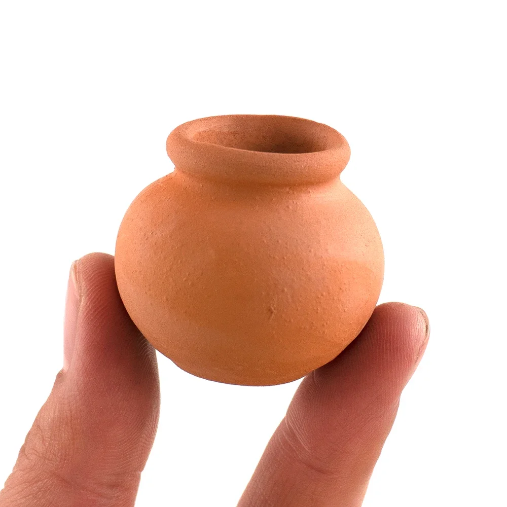 

Мини-керамический цветочный горшок для кукольного домика 1/12