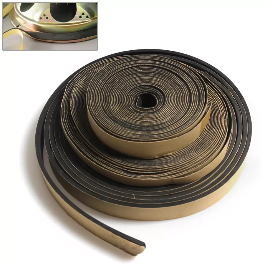 

5 Meter 18*3MM/10*1MM/18*1MM EVA Speaker Repair Sealing Strip Loudspeaker Black Single-sided Shockproof Absorber Gasket Seal