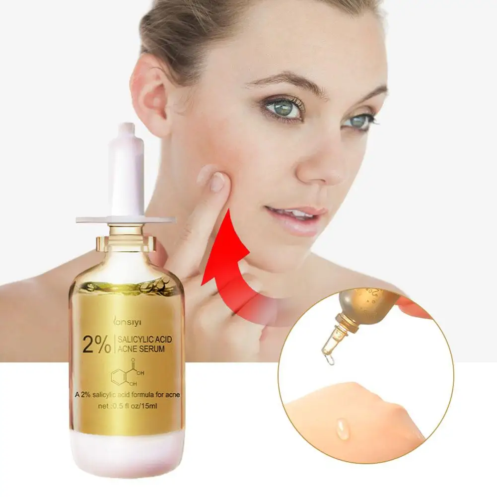 

Acid Acne Removal Salicylic Serum Effective Acne Treatment Pore Scar 15ml Control Spots Shrink Oil Skin Moisturizing Care R A6F7
