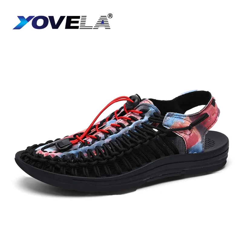 

Fashion Summer Handmade Weave Sandals for Men Outdoor Wading Shoes Women Non-Slip Trekking Slippers Beach Breathable Sneakers