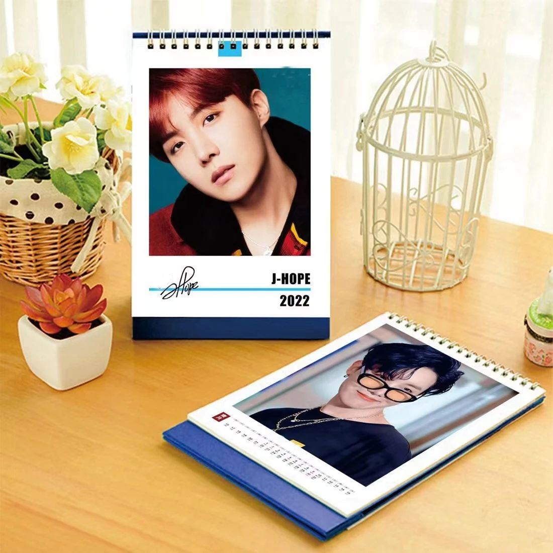 Kpop Bangtan Boys Kалендарь 2022 милый Настольный календарь плакат в Корейском стиле Jimin Jung