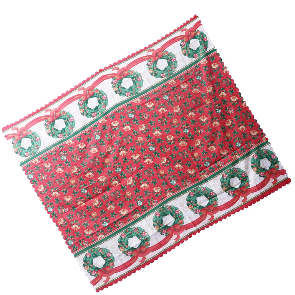 

Christmas Table Cloth Winter Holiday Lovely Decoration Desk Party Ornament Tablecloth Polyester Supplies Home Xmas