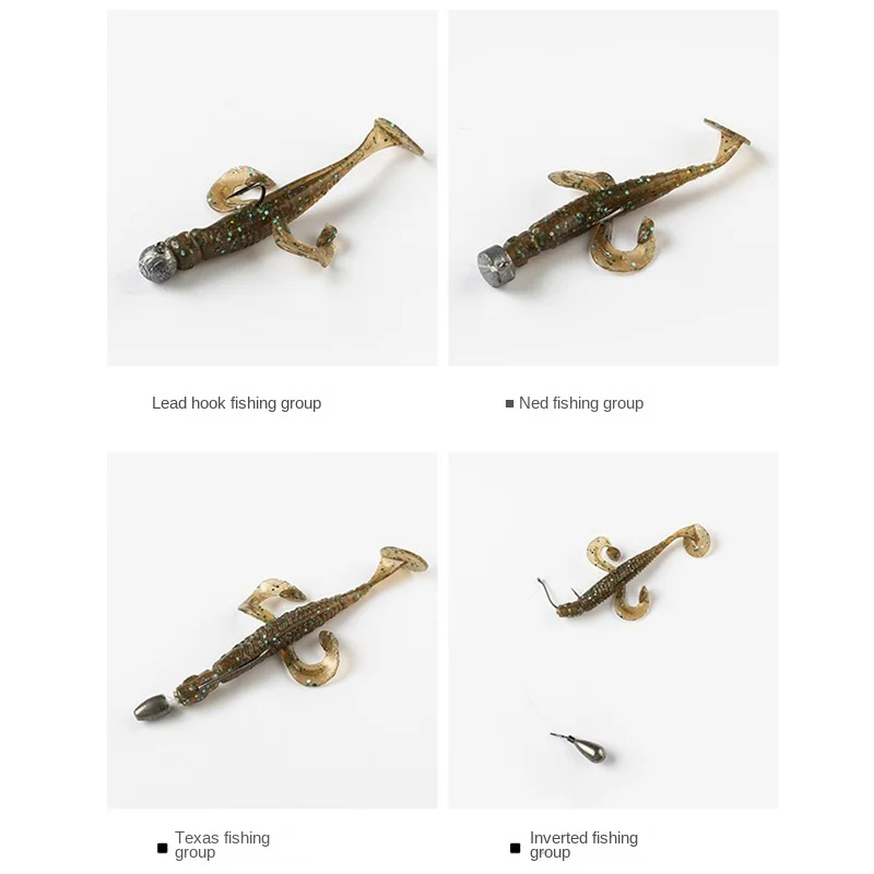 

Soft Bait Soft Lure Floating Tpr Fishing Tackle Luya Bait Floating Water Flying Fish T Tail 2.3g Fishing Gear Fishing Bait