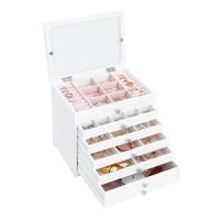 white jewellery storage box custom ring boxes jewelry organizer case