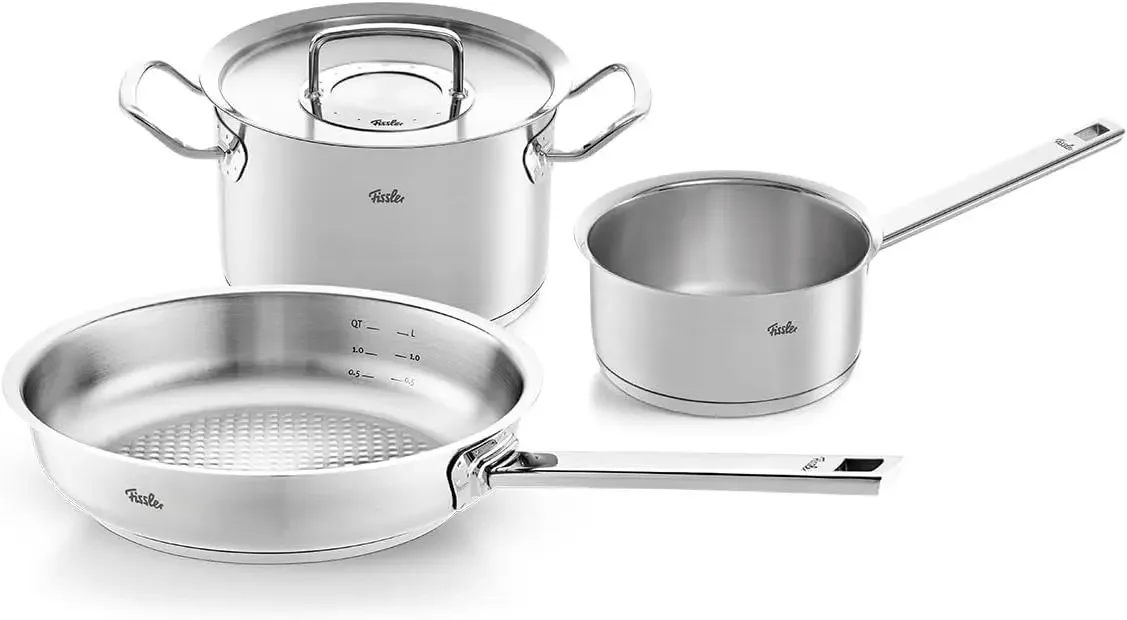 Набор из 4-х предметов нержавеющей стали Fissler Original-Profi Collection с металлическими