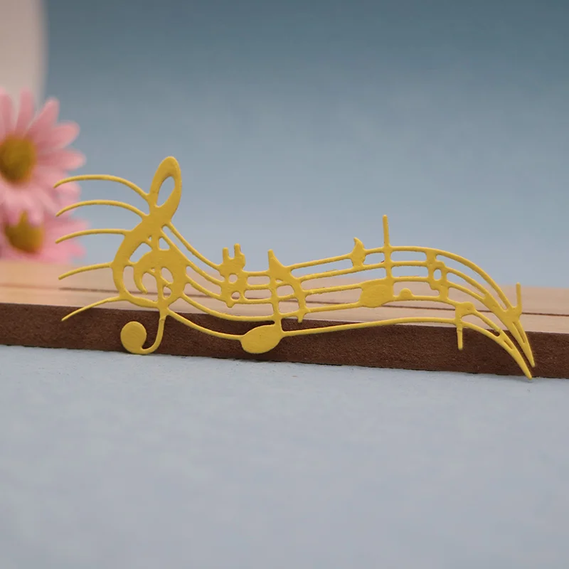

Staff Cutting Dies Musical Note Scrapbook Embossing Decorative Manual Production Educational Knife Mould