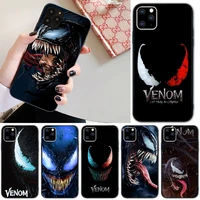 marvel venom phone case for iphone 11 12 13 pro max 7 8 plus x xr xs max se 2020 13 mini case cover