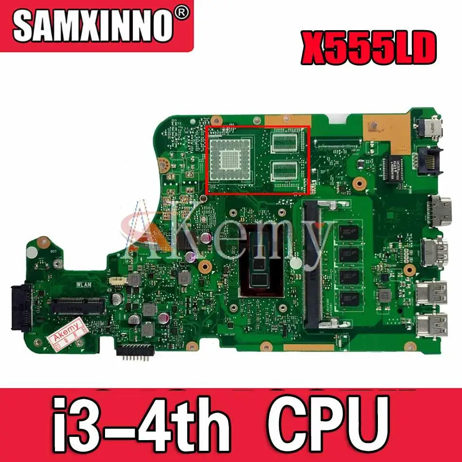 

X555LAB MAIN_BD._ 4G/I3-4005U LVDS 90NB0650-R00260 для Asus X555LA X555LAB X555LD X555L VM501L Материнская плата ноутбука 100% тестирование