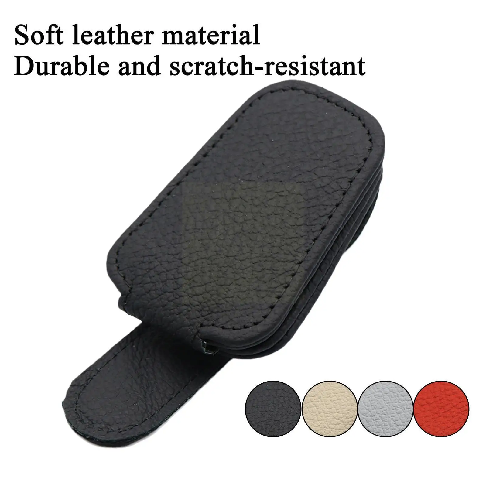 

Glasses Holders For Car Visor Magnetic Leather Glasses Eyeglass Hanger Clip Car Visor Accessories F5q0