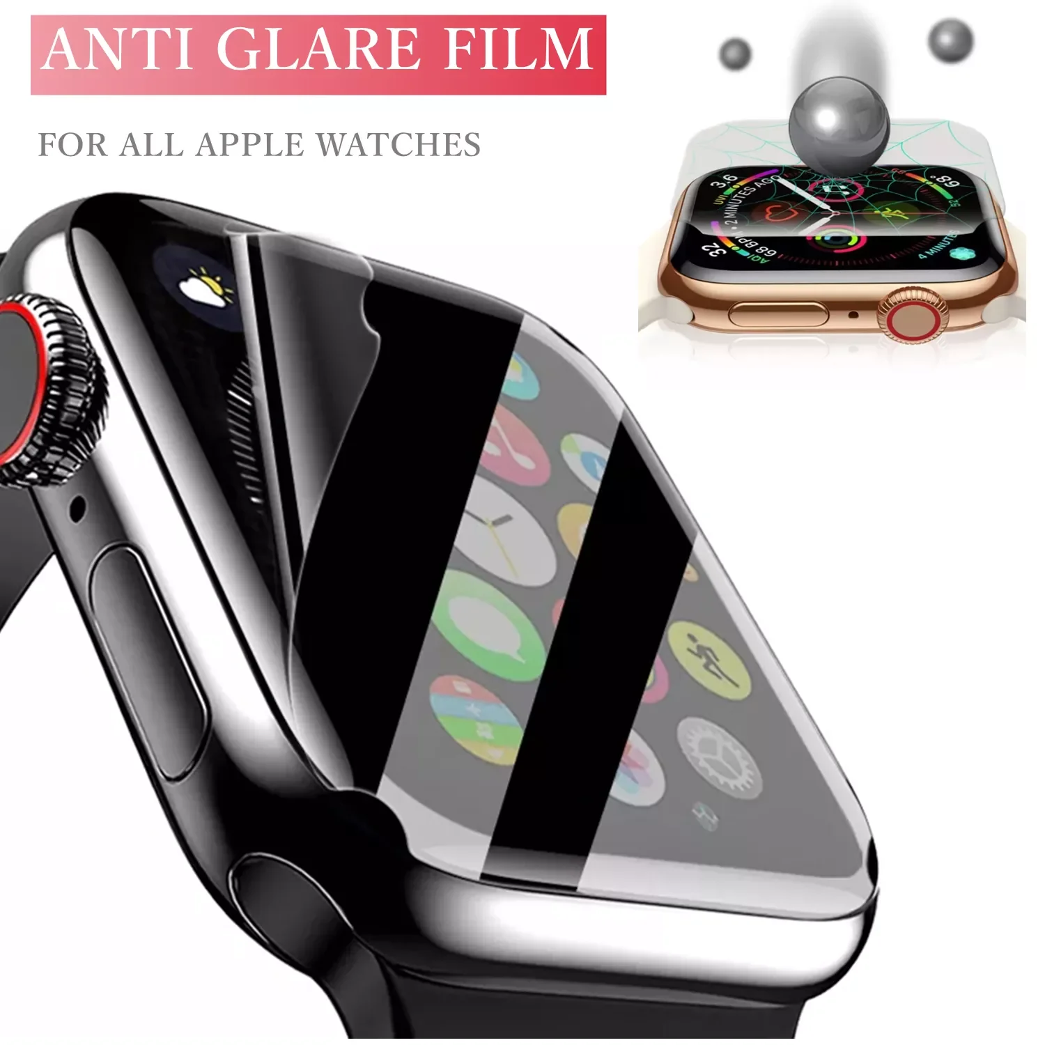 Антибликовая Крышка для часов Apple Watch Band 6 44 мм 40 мм, защита экрана 42 мм 38 мм для iWatch Series 6 54, поддержка оптовой продажи