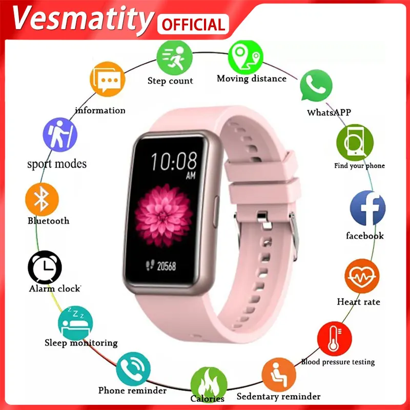 

For Apple Huawei Xiaomi H06 Waterproof Sports SmartWatch Men Women Full Touch Blood Pressure Monitor Fitness Tracker Sport Clock