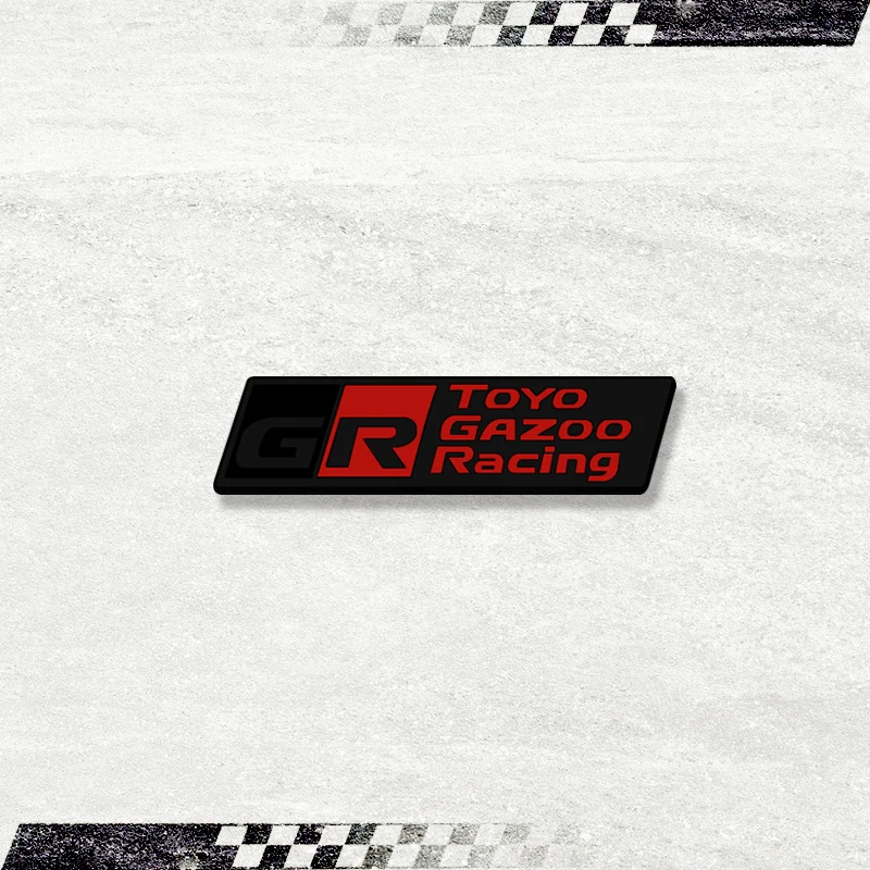 

3D наклейка на автомобиль GR Gazoo Racing, передняя решетка, значок, металлическая наклейка, эмблема для Toyota HV C-HR Corolla Camry Suzuki, аксессуары