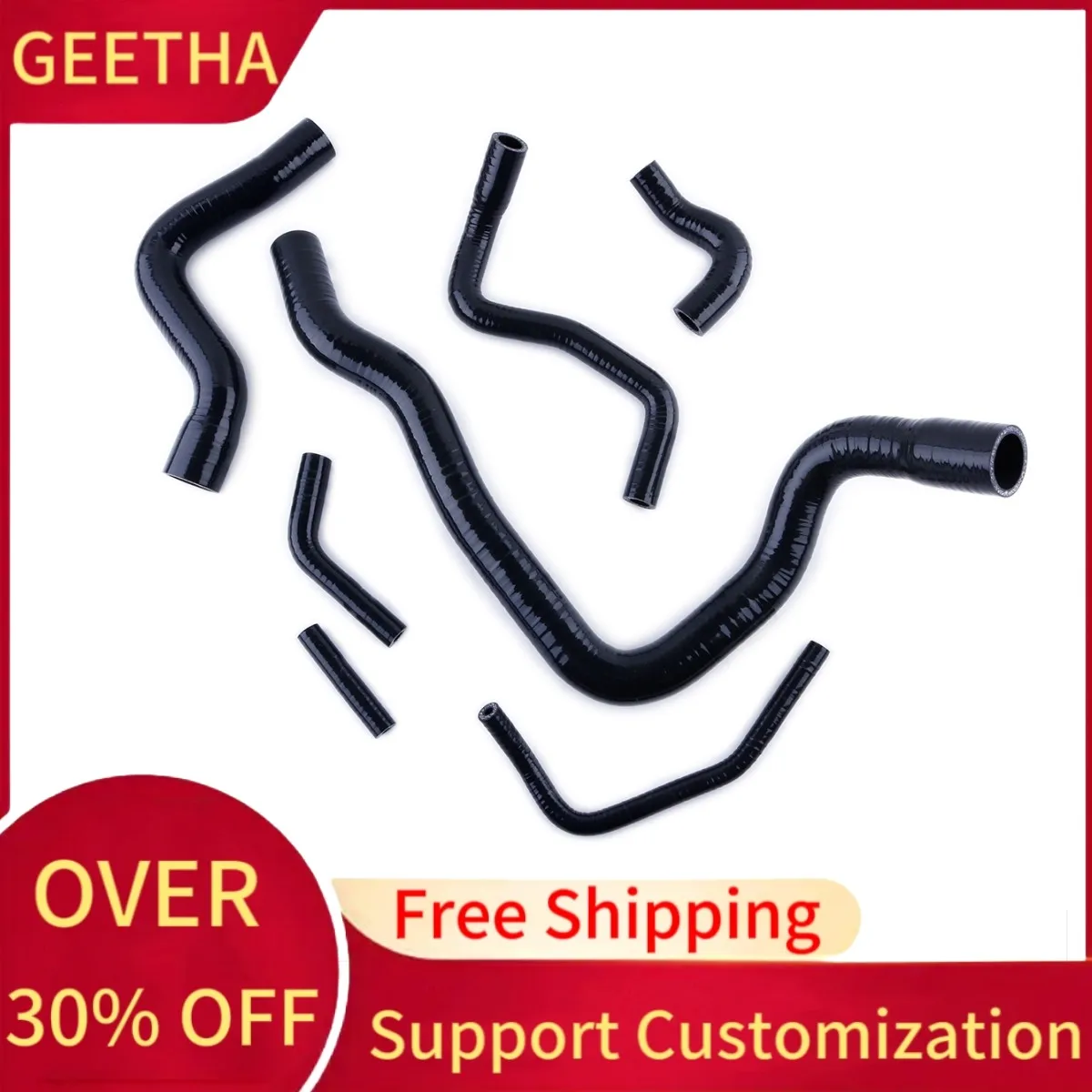 Комплект силиконовых шлангов радиатора для Volvo S70 V70 850 T5 T-5/T-5R 2.3T 1996-2004 гг.