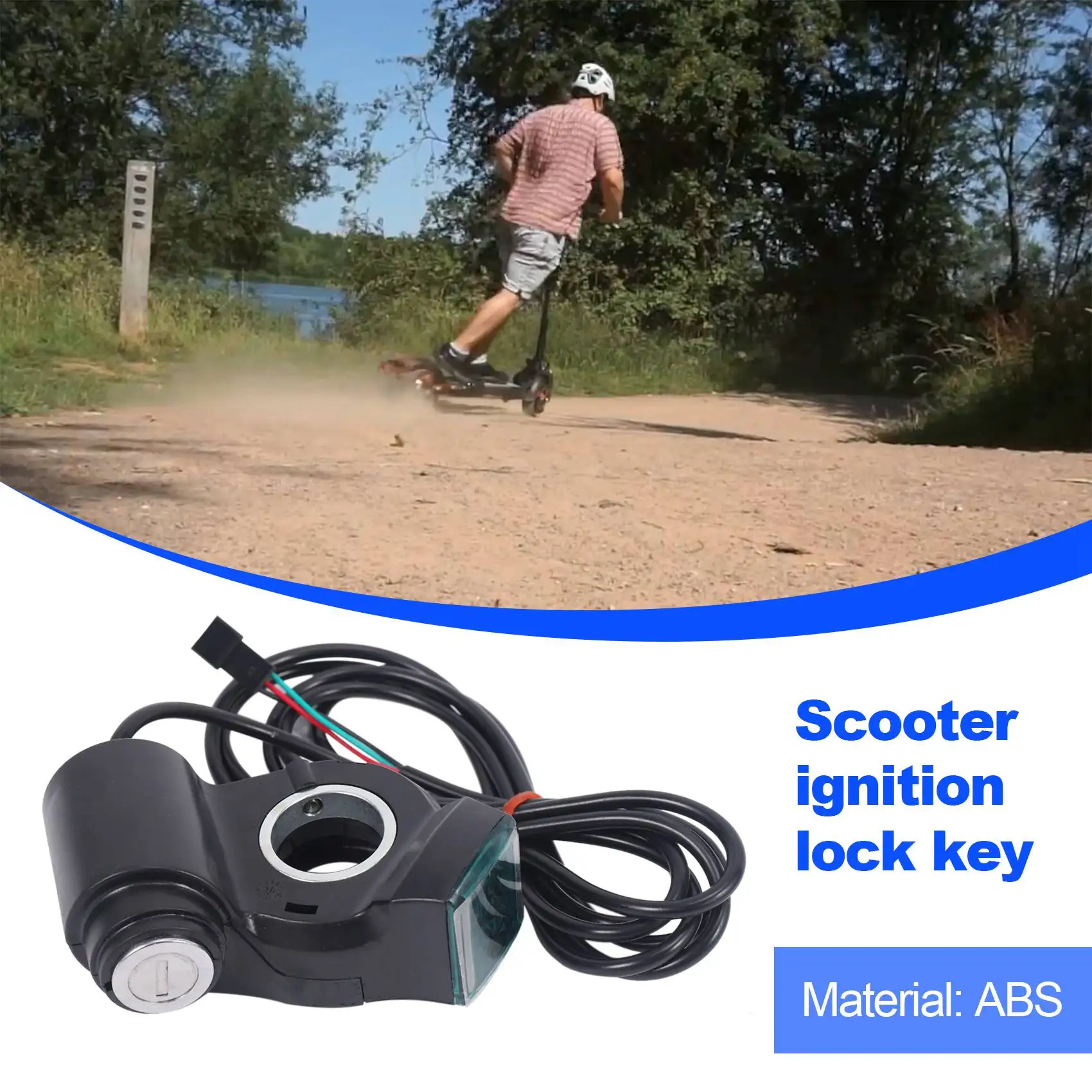 Замок зажигания для электрического скутера ручной переключатель замена