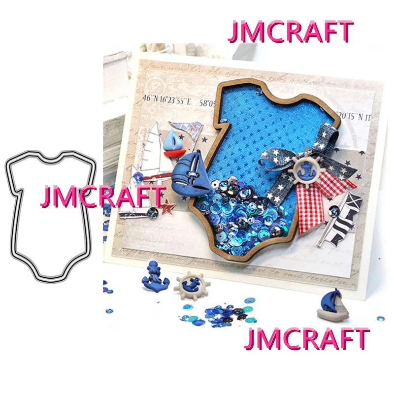 

JMCRAFT New Cute Baby Onesie Border #3 Metal Cutting Dies DIY Scrapbook Handmade Paper Craft Metal Steel Template Dies