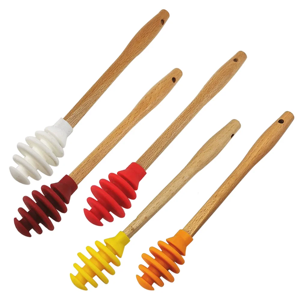 

5 Dippers Sticks Dispensing Dipper Dipper Spoon Stirrers Honeycomb Stirrer