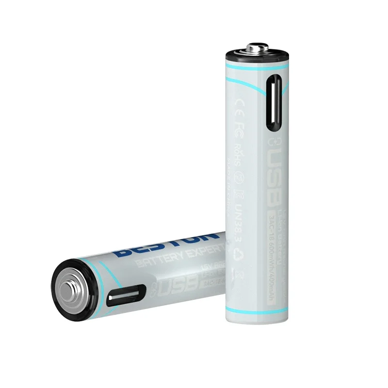 Аккумуляторная батарея AAA 1 5 в МВт/ч USB Type-c для быстрой зарядки