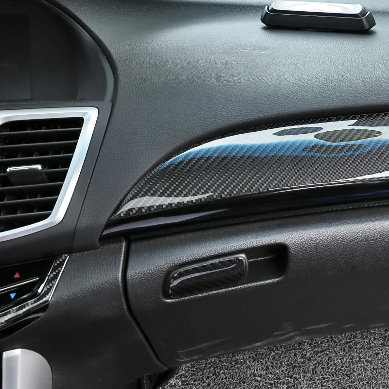 Для Honda Accord 9th 2013-2016 Real Soft Carbon Fiber Автомобильная Центральная панель управления