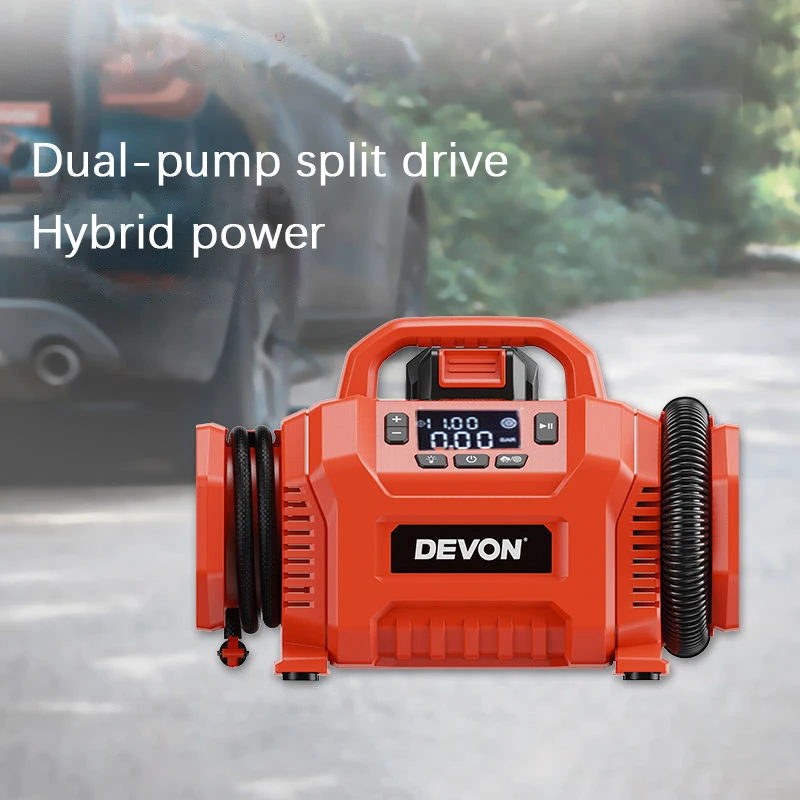 Электрический воздушный насос DEVON psi портативный беспроводной компрессор для шин