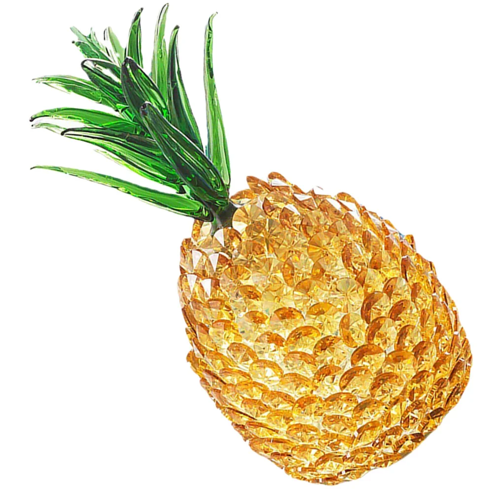 

Purple Home Decor Gift Tabletop Centerpiece Crystal Purple Pineapple Office Artificial Statue Decoration