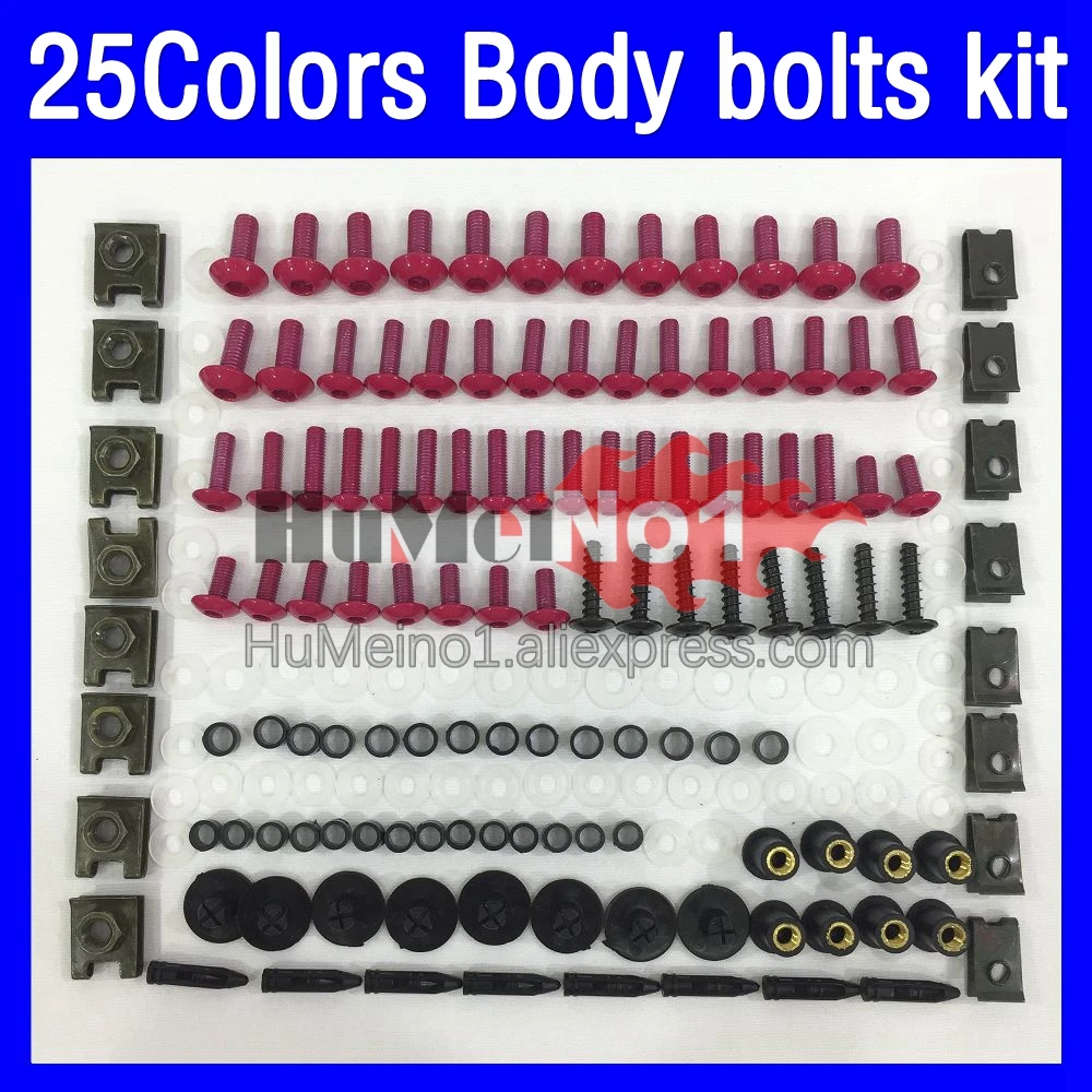 

268ps Fairing bolts full screw kit For HONDA VFR800 VFR 800 VFR800RR 2002 2003 2005 2006 07 08 09 10 11 12 Body bolt screws Nuts