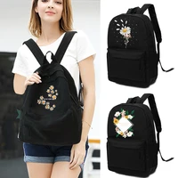 fashion backpack women canvas backpack anti theft school bags for teen girls portable shoulder backapck daisy print handbag men
