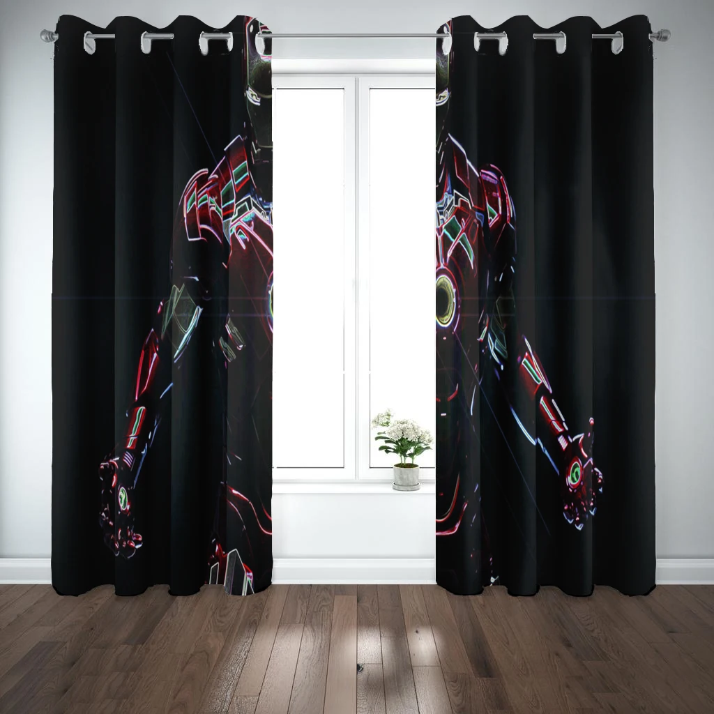 Новая летняя занавеска с героями мультфильмов Мстители детская комната