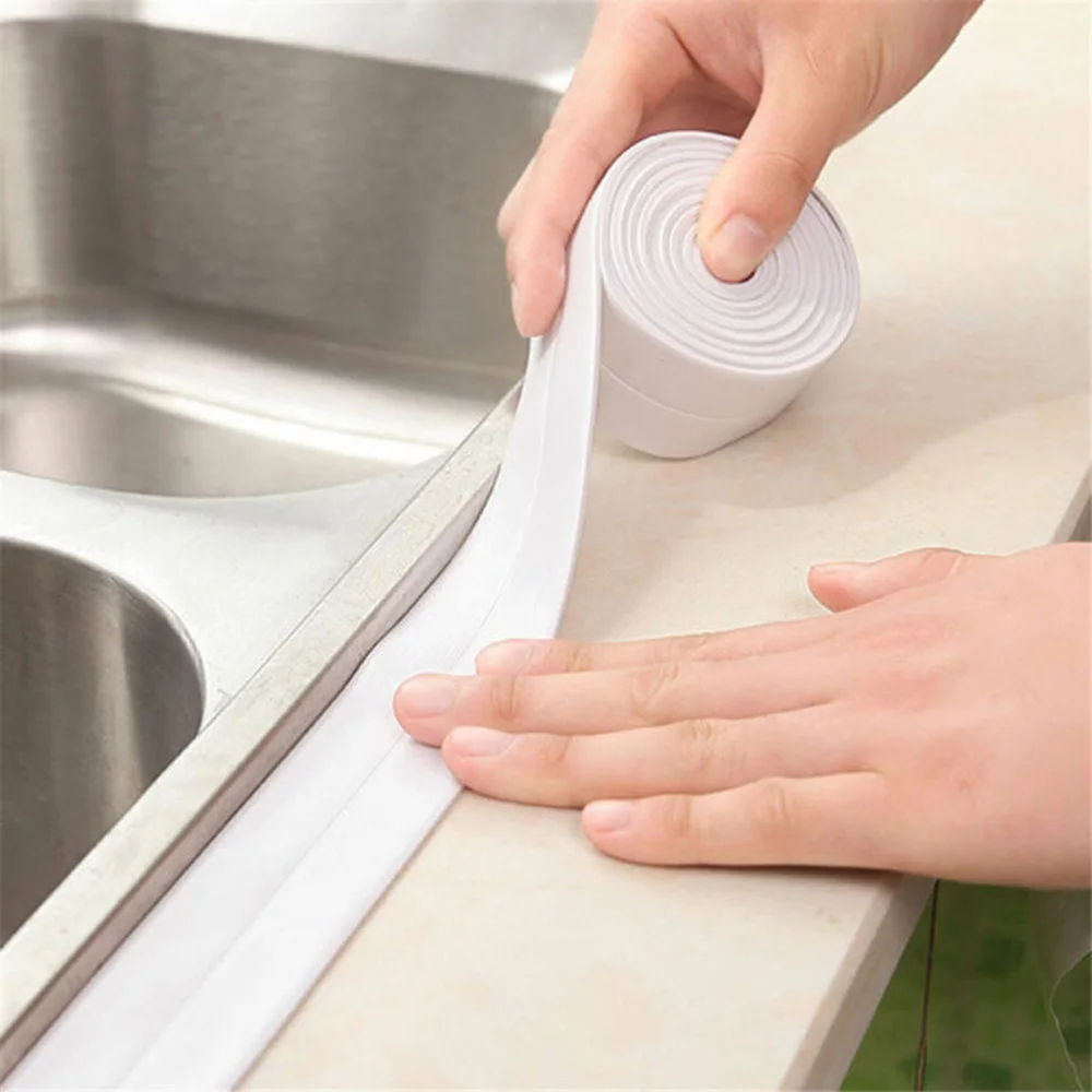

For Sealing Around Baths Sealing Strip Sealing Strip Waterproof White Yellow Brown Dark Gray PVC Sealing Strip