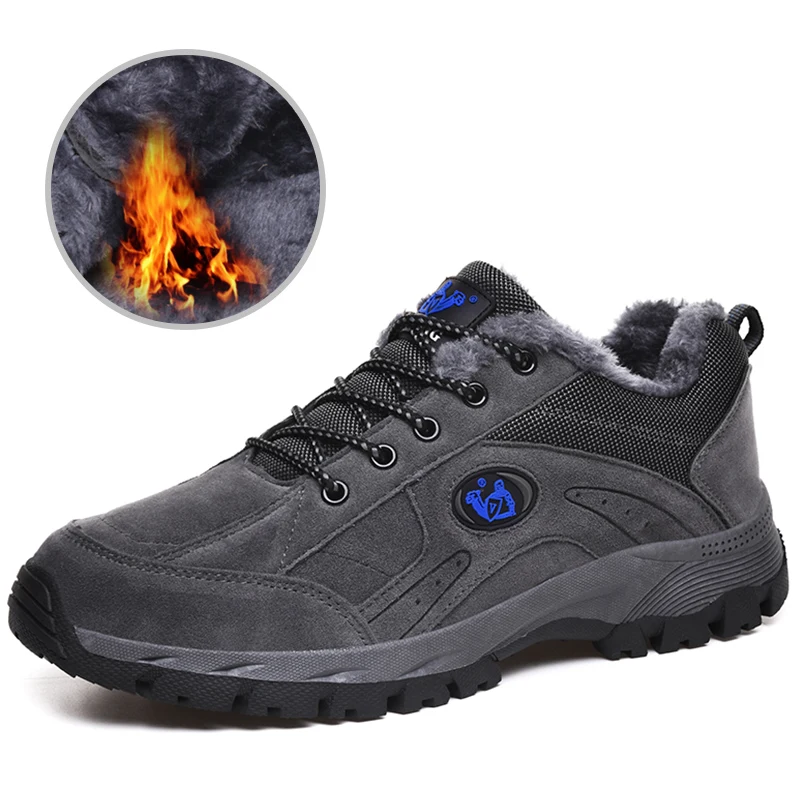 Large Size 36-49 Men Hiking Boots Women Outdoor Sports Casual Shoes Comfortable Sneakers Autumn Winter Couple Walking Footwear